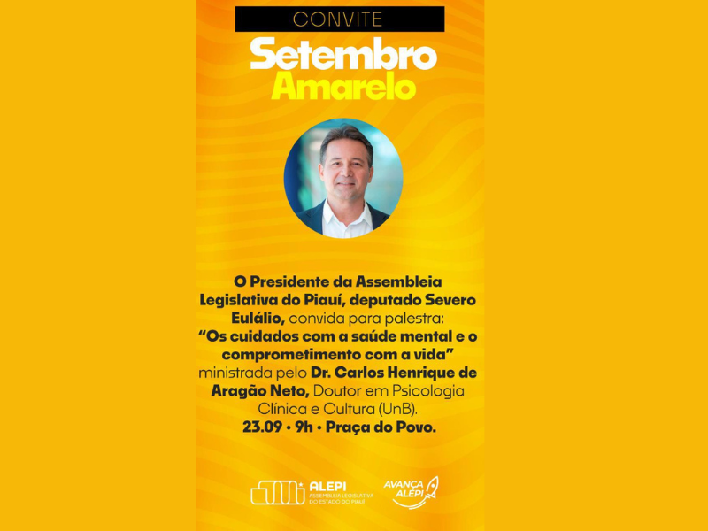 Alepi promove palestra sobre saúde mental no Setembro Amarelo