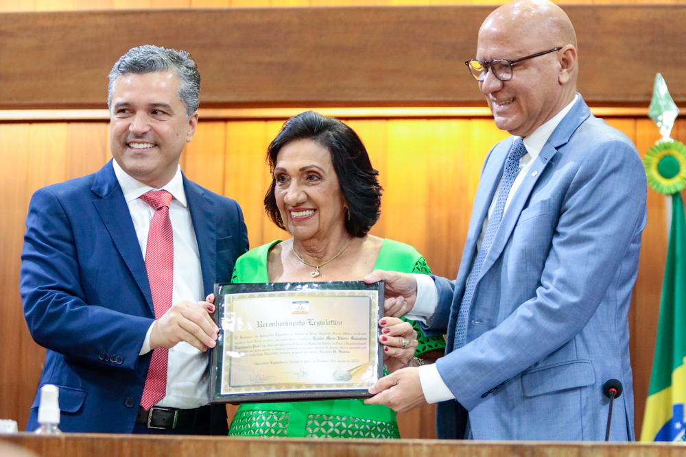 Eulália Maria Ribeiro é homenageada com Mérito Legislativo do Piauí