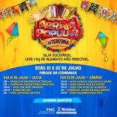 Arraiá Popular de Teresina acontece nesta sexta e sábado no Parque da Cidadania