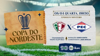 Copa do Nordeste - Clássico local agita o Lindolfo Monteiro com transmissão da Rádio Alepi 98,3