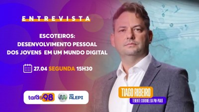 Escotismo e formação de jovens na era digital são destaques no Tarde 98.3 FM, nesta segunda (27)