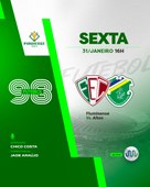 Jogo entre Fluminense e Altos terá transmissão da Rádio Assembleia nesta sexta (31)