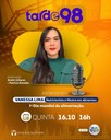 Nutricionista Vanessa Lima fala sobre alimentação saudável no programa Tarde 98 da Rádio Assembleia Nutricionista Vanessa Lima fala sobre alimentação saudável no programa Tarde 98 da Rádio Assembleia