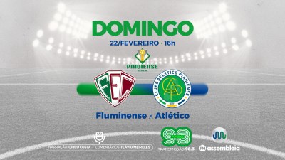 Rádio Alepi 98.3 transmite jogo entre Fluminense x Atlético neste domingo (22)