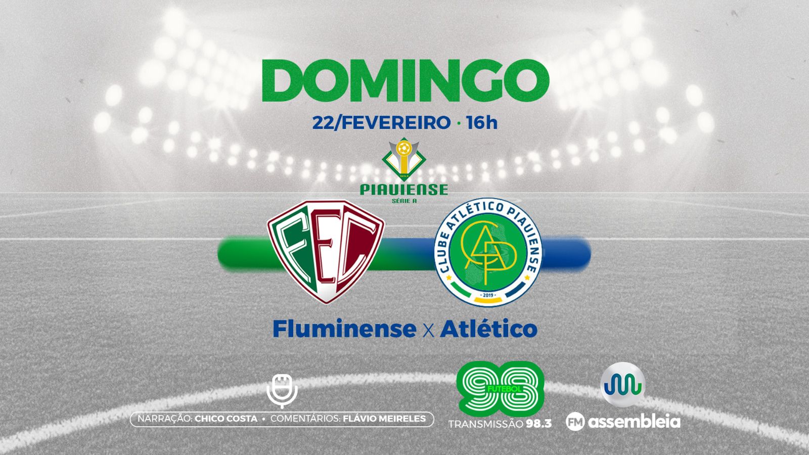 Rádio Alepi 98.3 transmite jogo entre Fluminense x Atlético neste domingo (22)