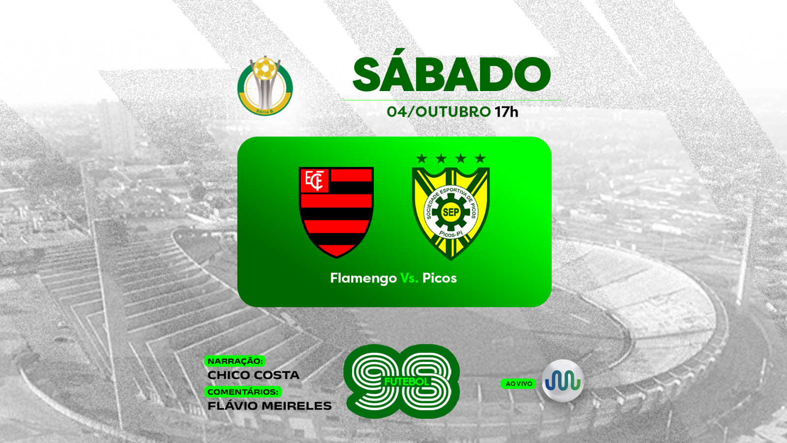 Rádio Assembleia já está com time escalado para transmissão ao vivo de Flamengo X Picos