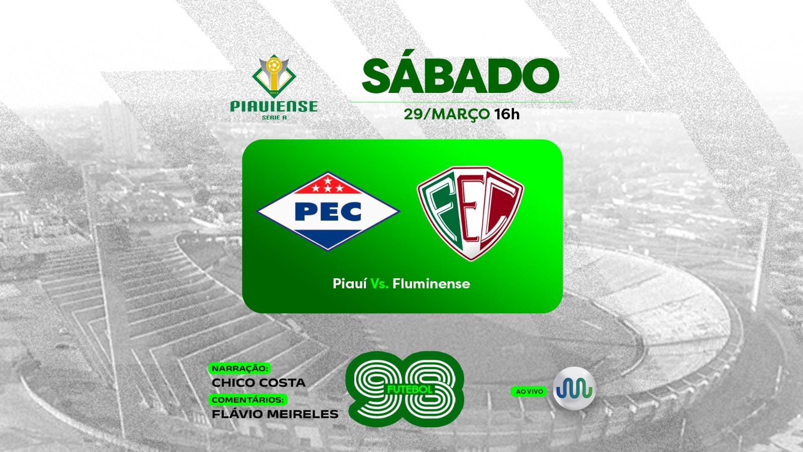 Rádio Assembleia transmite a final do Campeonato Piauiense entre Piauí e Fluminense neste sábado (29)
