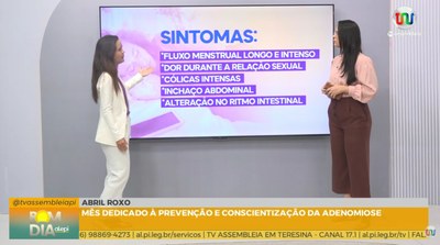 Abril Roxo reforça alerta sobre adenomiose e saúde da mulher no Bom Dia Alepi