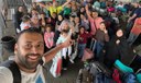 Brasileiros cruzam fronteira de Gaza com o Egito Brasileiros cruzam fronteira de Gaza com o Egito