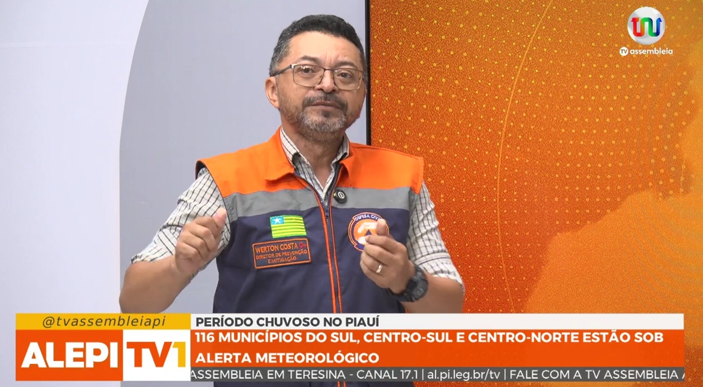 Chuvas avançam no Piauí e Defesa Civil orienta população a redobrar atenção aos alertas