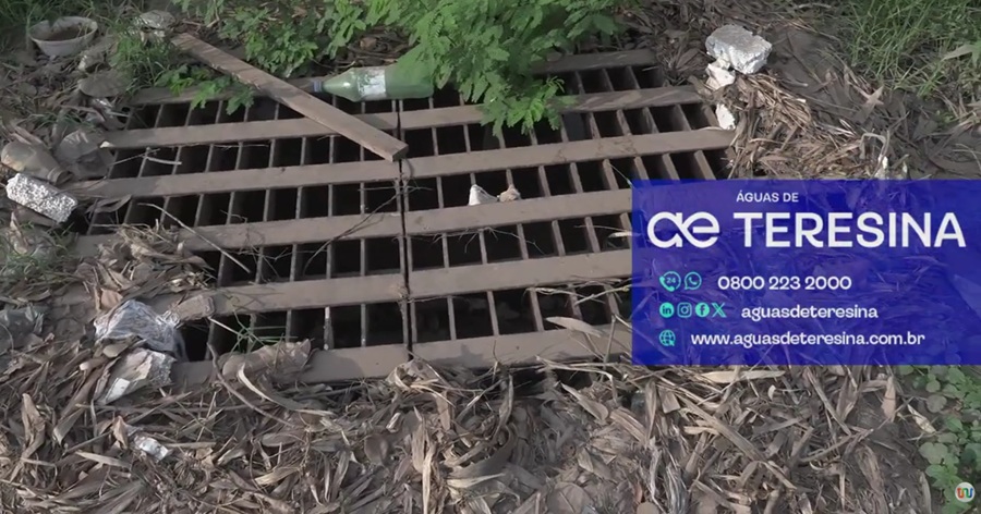 Descarte irregular de lixo e ligações indevidas sobrecarregam a rede de esgoto em Teresina