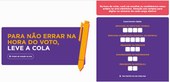 Eleitor pode levar colinha com o número do candidato para agilizar votação