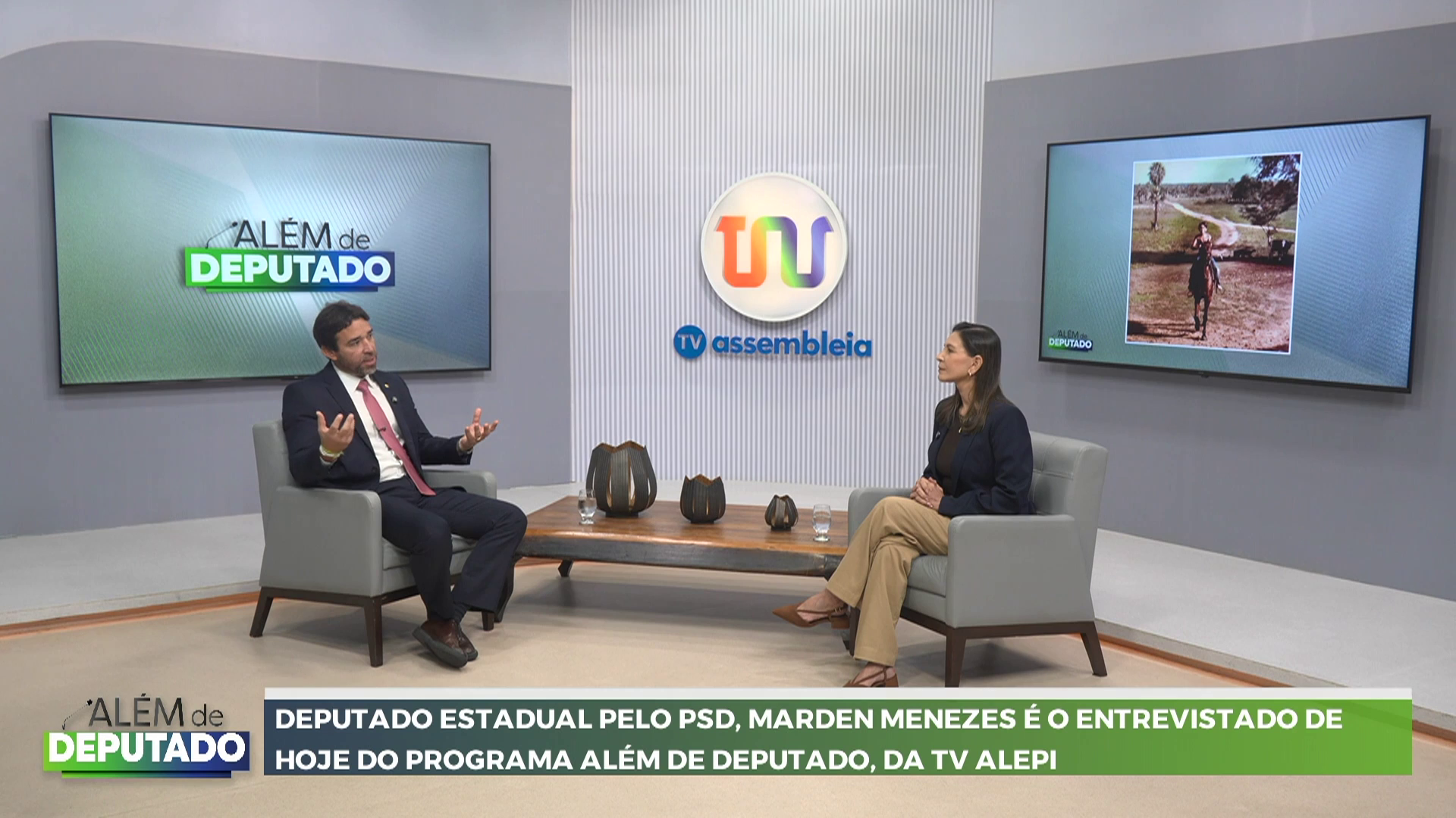 Marden Menezes revela memórias da infância e bastidores da vida familiar no programa Além de Deputado