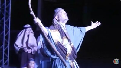 Paixão de Cristo emociona público em encenação no Complexo da Ponte Estaiada