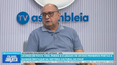Palavra Aberta resgata o legado de Licurgo de Paiva na formação cultural do Piauí