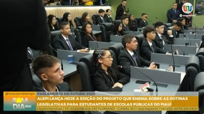 Parlamento do Futuro: estudantes da rede estadual vivenciam a experiência de ser deputado por uma semana