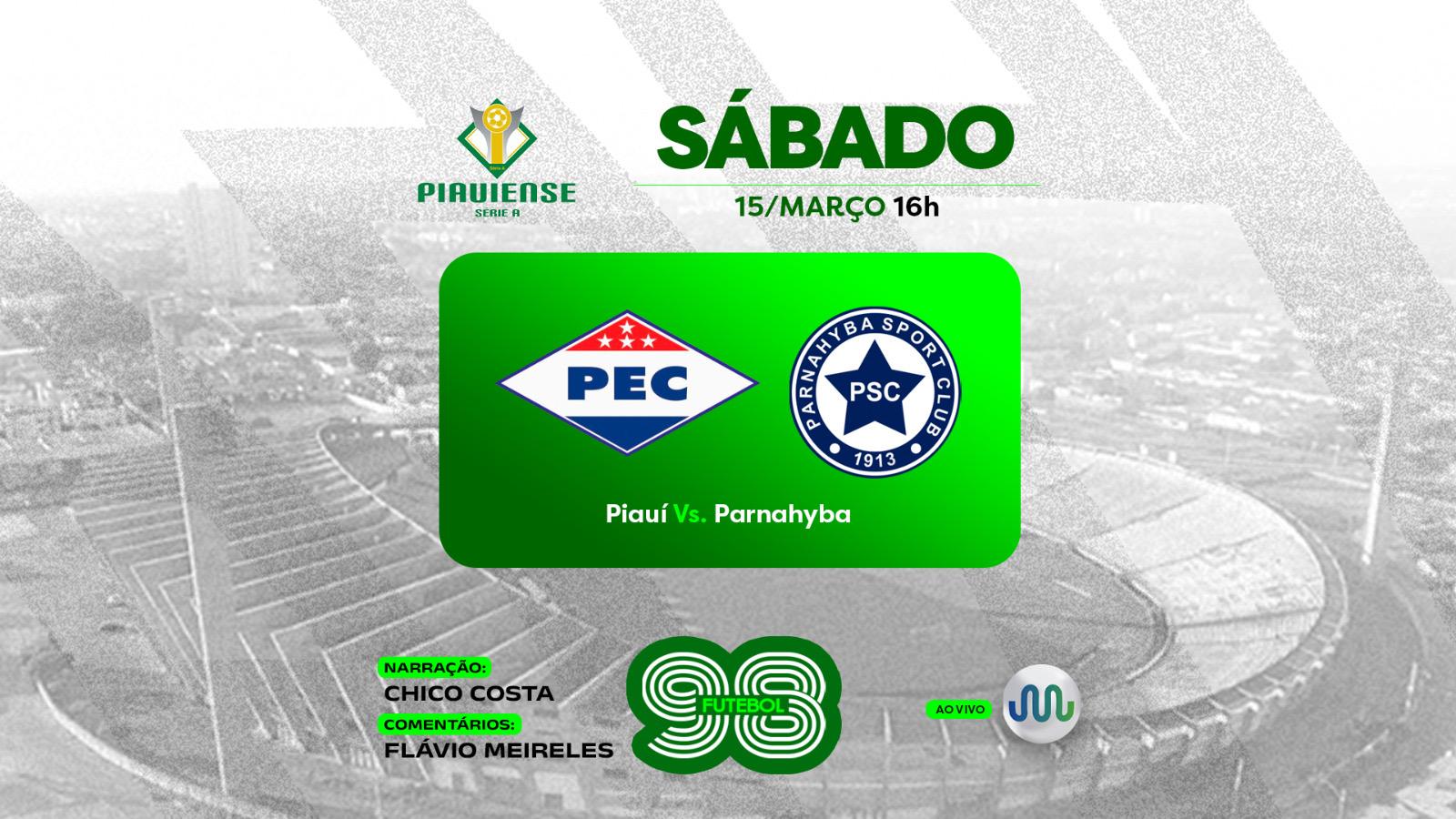 Piauí e Parnahyba entram em campo neste sábado (15), com transmissão da Rádio Assembleia 