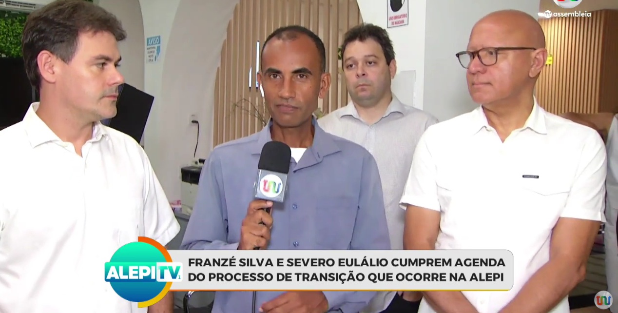 Presidente e futuro presidente da Alepi cumprem agenda de transição e visitam TV e Rádio Assembleia