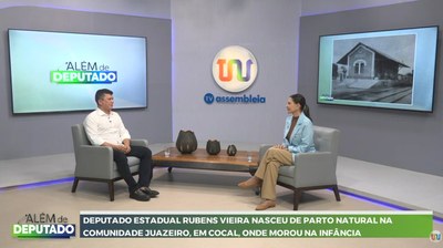 Rubens Vieira relembra origens humildes e emociona ao falar da família no programa Além de Deputado