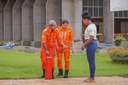 Servidores comparecem à aula inaugural Curso de Formação Básica de Brigada de Incêndio Servidores comparecem à aula inaugural Curso de Formação Básica de Brigada de Incêndio