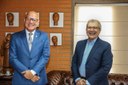 Presidente Franzé Silva recebe ex-senador João Vicente Claudino na Alepi Presidente Franzé Silva recebe ex-senador João Vicente Claudino na Alepi