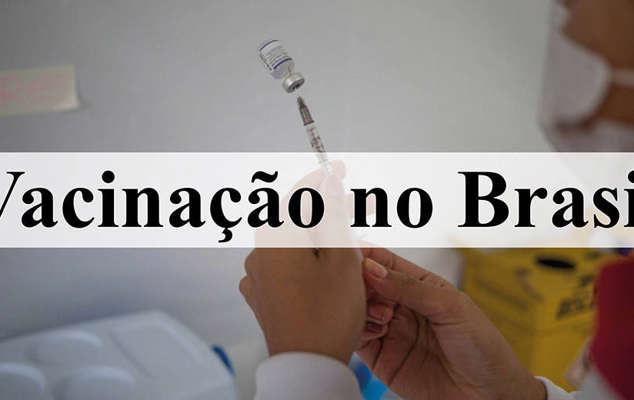 Brasil tem 77% da população com duas doses ou dose única contra covid