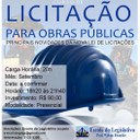 Lançado curso de licitação para obras públicas